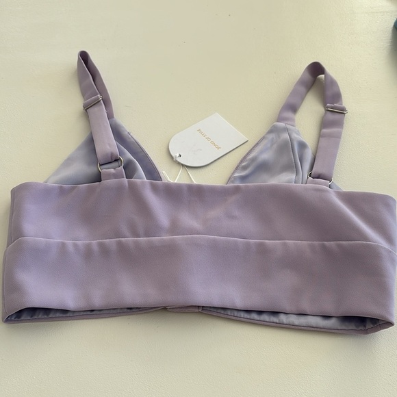 New Song of Style Lou lilac purple bralette crop top XXS - Picture 8 of 9